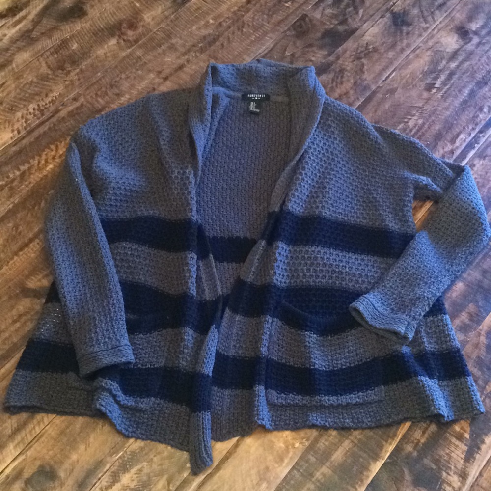 Striped Forever 21 Cardigan size S